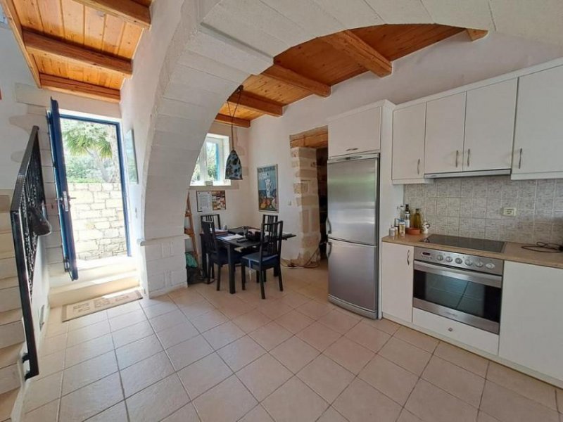 Kokkino Chorio Kreta, Kokkino Chorio: Steinvilla im Kykladenstil mit toller Aussicht zu verkaufen Haus kaufen